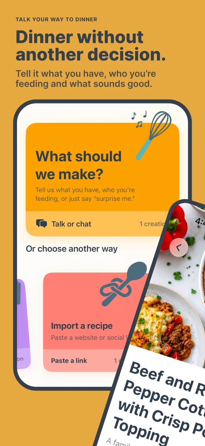 The new Talk or chat entry point in Do-Re-Ci-Pe 1.3